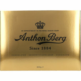 Netpris Anthon berg luxus gold 800 g tilbud