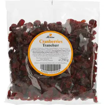 Rexim tranebær, tørrede 250 g