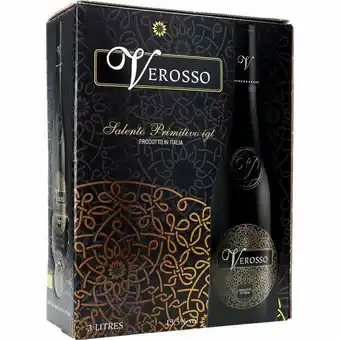 Netpris Verosso primitivo salento rødvin 13,5% 3l tilbud