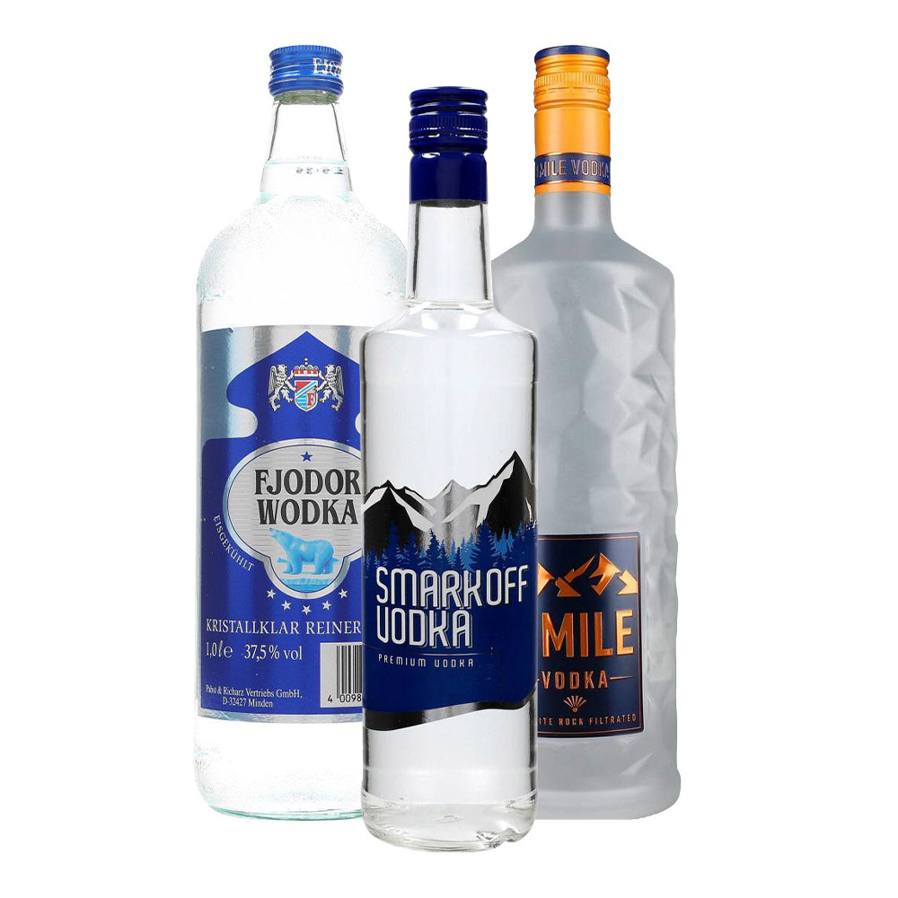 Netpris Vodka kasse - 3 flasker tilbud