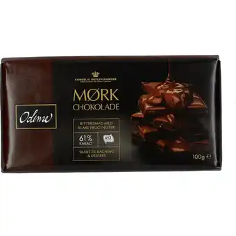 Odense chokoladeplade mørk 61% 100gr