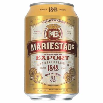 Netpris Mariestads export 5,3 % 24 x 330ml tilbud