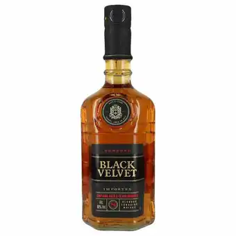 Black velvet 8 år canadian blended whisky 40% 1 l