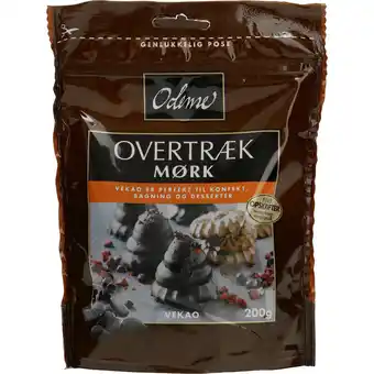 Netpris Odense mørk overtræksknapper 200 g tilbud
