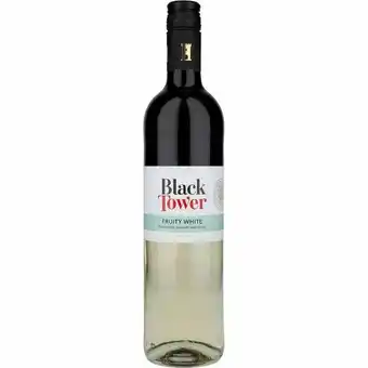 Netpris Black tower fruity white 9,5% 75 cl tilbud