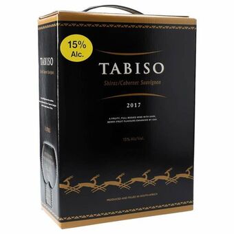 Netpris Tabiso cabernet sauvignon/shiraz 15% bib 3 l tilbud