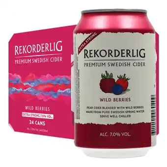 Netpris Rekorderlig wildberries strong 7 % 24 x 330ml tilbud