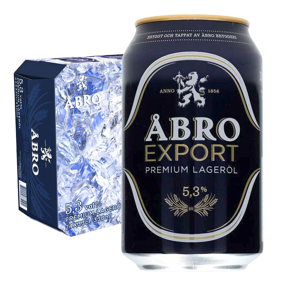 Netpris Åbro export 5,3% 24 x 330ml tilbud