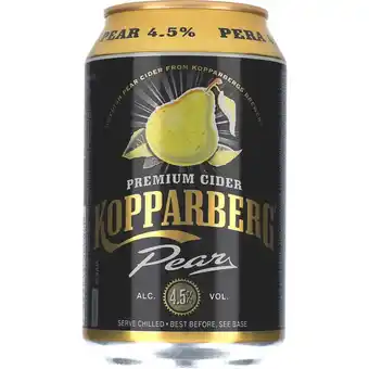 Netpris Kopparberg pear cider 4,5% 24 x 330ml tilbud