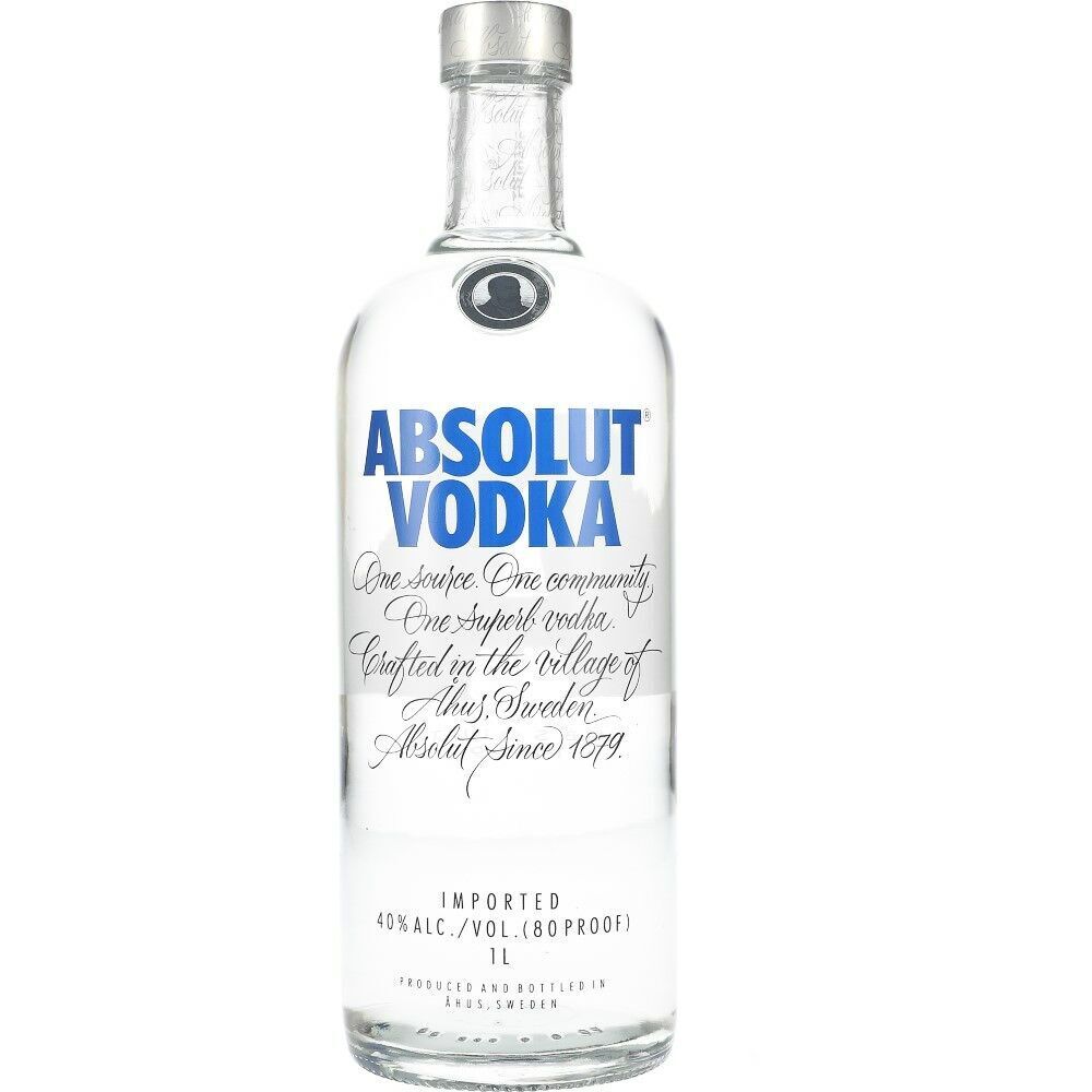 Netpris Absolut vodka 40% 1 l tilbud