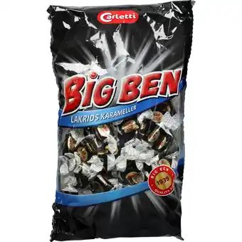 Netpris Carletti big ben lakrids 400 g tilbud