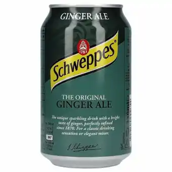 Schweppes ginger ale 24 x 330ml