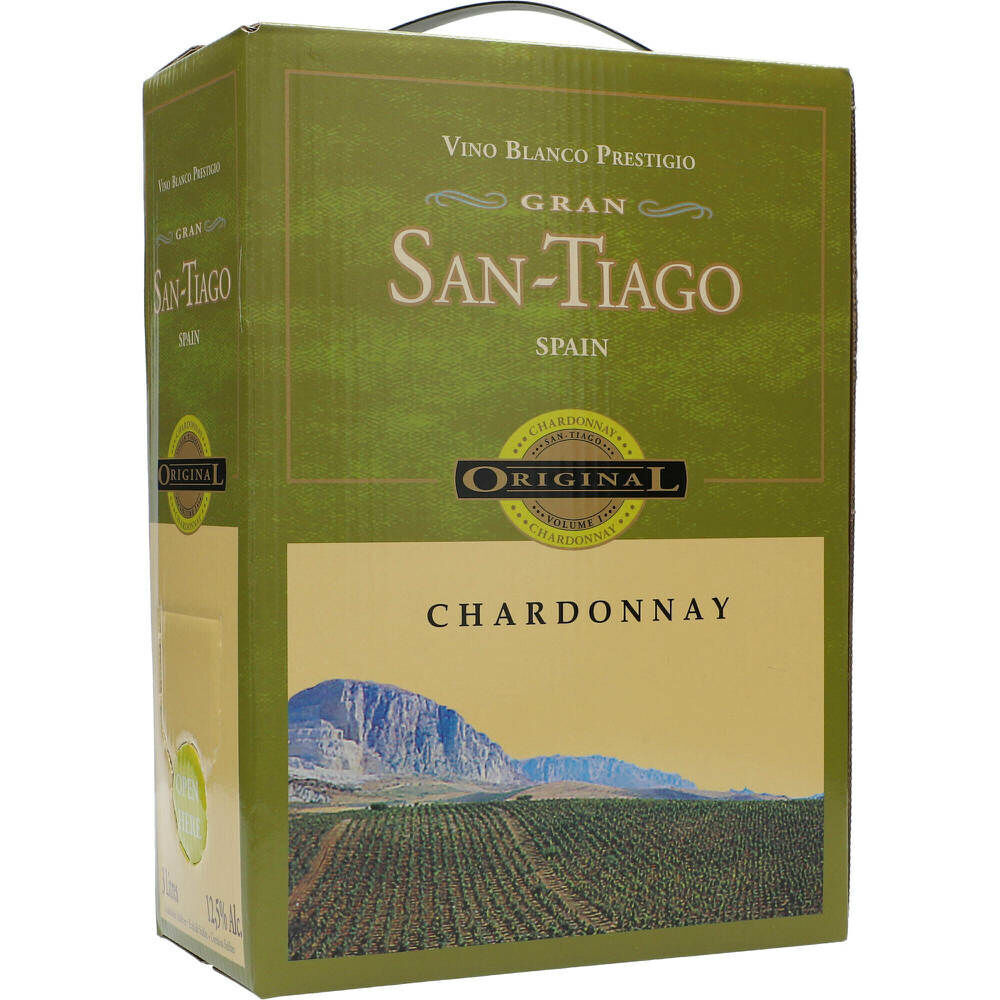 Netpris San tiago chardonnay 12,5% 3 ltr. tilbud