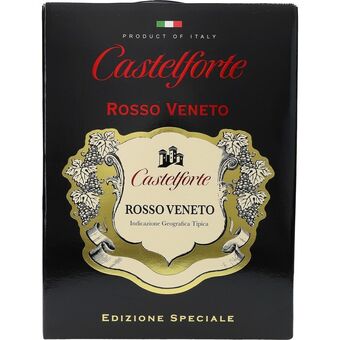 Netpris Castelforte rosso veneto 3l bib 13% tilbud