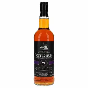Poit dhubh 21 years malt whisky 43% 70 cl