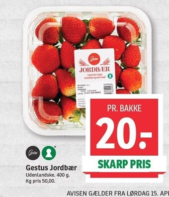 SPAR Gestus jordbær tilbud