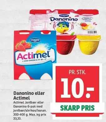 SPAR Danonino eller actimel tilbud