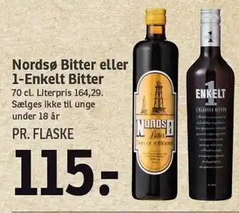 SPAR Nordsø bitter eller 1-enkelt bitter tilbud
