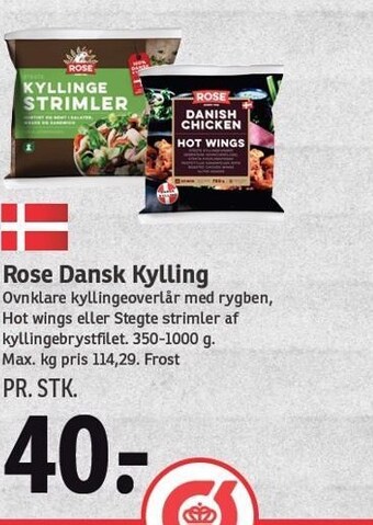 SPAR Rose dansk kylling tilbud