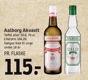 SPAR Aalborg akvavit tilbud