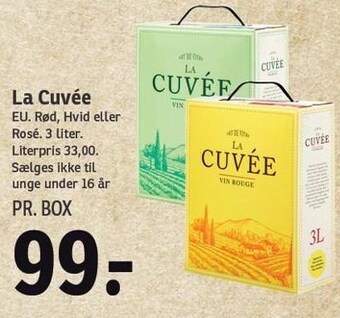 SPAR La cuvée tilbud