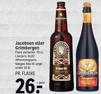 SPAR Jacobsen eller grimbergen tilbud