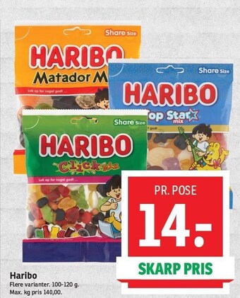 SPAR Haribo tilbud