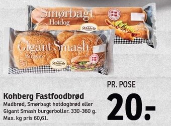 SPAR Kohberg fastfoodbrød tilbud