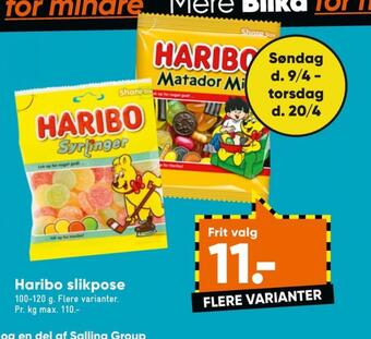 Bilka Matador mix slikposer tilbud
