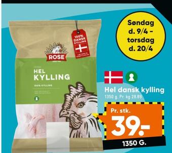 Bilka Rose kylling tilbud