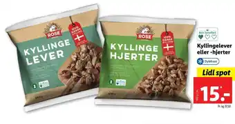 Lidl Rose kyllingehjerter tilbud