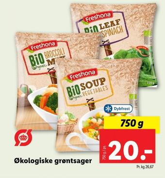 Lidl Freshona grøntsager tilbud