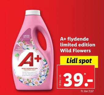 Lidl A+ vaskemiddel-flydende tilbud