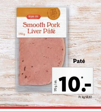 Belgian style paté