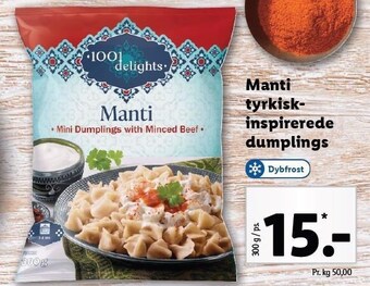 Lidl Manti tyrkiskinspirerede dumplings tilbud
