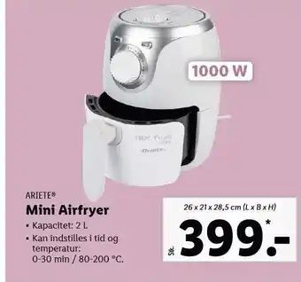 Ariete mini airfryer