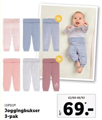 Lidl Lupilu joggingbukser 3-pak tilbud