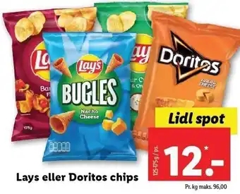 Lidl Lays eller doritos chips tilbud