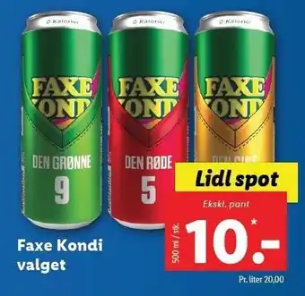 Lidl Faxe kondi valget tilbud