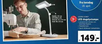 Lidl Led dagslyslampe tilbud