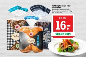 SPAR Kohberg rugbrød eller hvedebrød tilbud