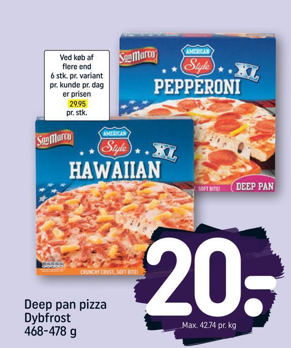 Deep pan pizza tilbud hos Rema 1000