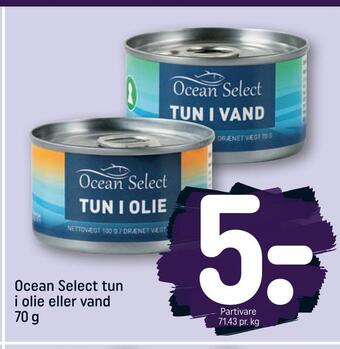 Ocean select tun i olie eller vand
