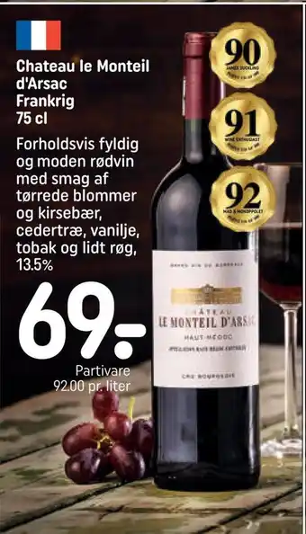 REMA 1000 Chateau le monteil d'arsac frankrig tilbud