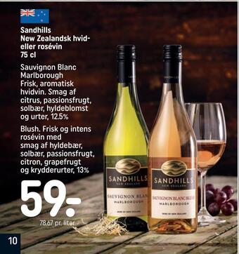 REMA 1000 Sandhills new zealandsk hvid eller rosévin tilbud