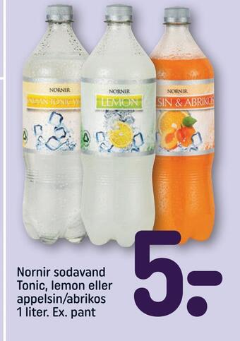 REMA 1000 Nornir sodavand tonic, lemon eller appelsin/abrikos tilbud