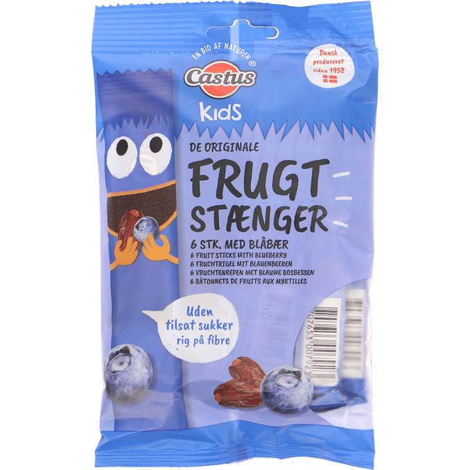Motatos 2 x castus frugtstænger blåbær 120g tilbud