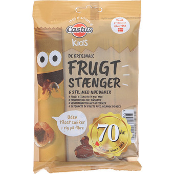 2 x castus frugstænger nøddemix 120g