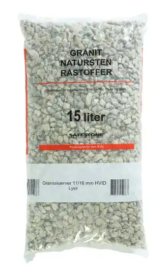 jem & fix Safestone granitskærver 11/16 mm hvid lysit tilbud