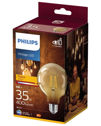 Harald Nyborg Philips led-filamentpære 4w e27 g93 - gold tilbud